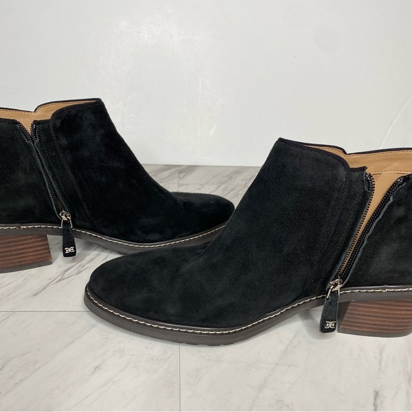 New! Sam Edelman Pryce Black Suede Bootie 11M - Picture 6 of 14